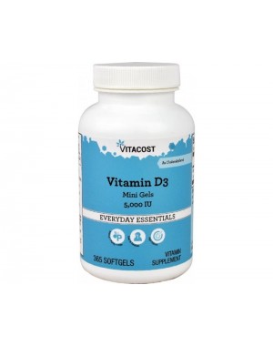 Vitamina D3 5000IU 365 minisoftgels VITACOST