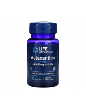Astaxantina com Phospholipidios 4mg 30 softgels Life Extension
