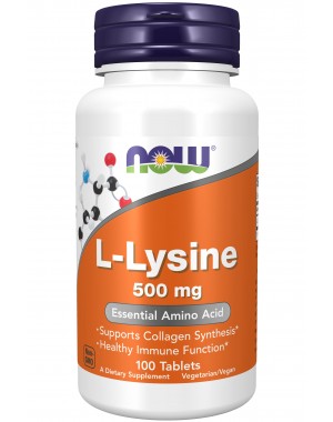 L-Lysine 500 mg 100 Tablets NOW