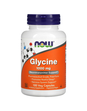 Glycine, 1,000 mg, 100 Veg Capsules Now foods