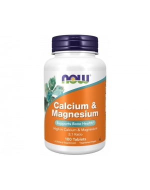 Calcium Magnesium 100 Tablets NOW Foods