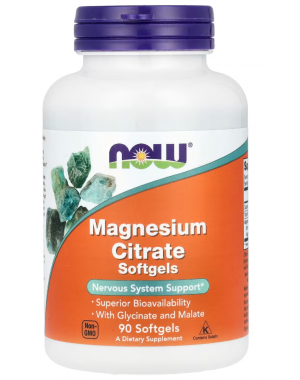 Magnesium Citrate, 90 Softgels (133 mg per Softgel) Now foods