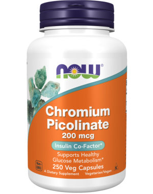 Chromium Picolinate 200 mcg 250 Veg Capsules Now foods