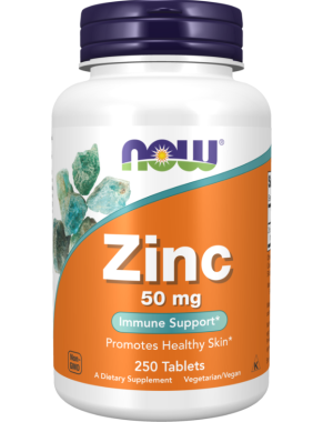 Zinc 50 mg 250 Tablets Now foods