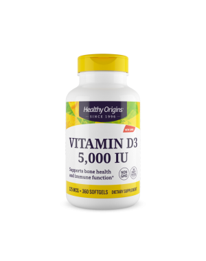 VITAMINA DЗ 5,000 IU (LANOLIN) 30 softgel HEALTHY ORIGINS