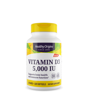 Vitamina D3 5000IU 120 softgels HEALTHY Origins