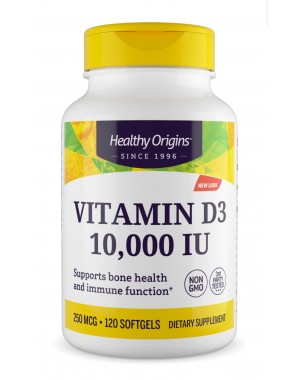 Vitamina D3 10.000 120s HEALTHY Origins com Mct Oil