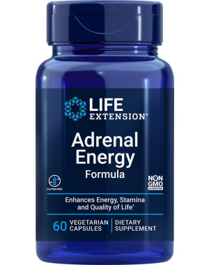 Adrenal Energy Formula, 60 Vegetarian Capsules Life Extension
