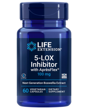 5-LOX Inhibitor with ApresFlex, 100 mg, 60 Vegetarian Capsules Life Extension