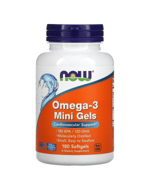 Omega-3 Mini Gels, 180 Softgels Now