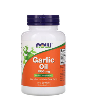 Garlic Oil, 1,500 mg, 250 Softgels Now foods