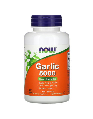 Garlic 5000, 500 mg, 90 Tablets Now foods