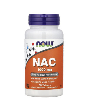 NAC, 1,000 mg, 60 Tablets Now