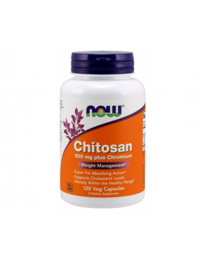 Chitosan 500 mg plus Chromium 120 Veg Capsules NOW Foods