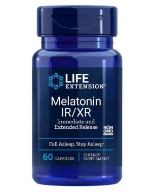 Melatonin IR/XR, 60 Capsules (1.5 mg per Capsule) Life Extension