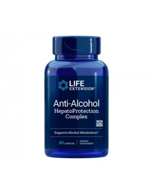 Anti Alcohol HepatoProtection Complex 60 veg Capsules Life Extension