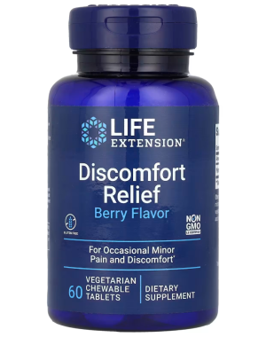 Discomfort Relief, Berry, 60 Vegetarian Chewable Tablets Life Extension