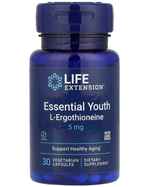 Essential Youth L-Ergothioneine, 5 mg, 30 Vegetarian Capsules Life Extension