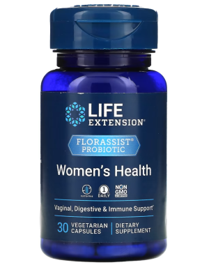 FLORASSIST Probiotic, Women's Health, 30 Vegetarian Capsules Life Extension