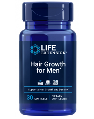 Hair Growth for Men, 30 Cápsulas Moles Life Extension