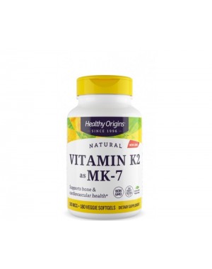 Vitamina K2 as MK-7 100mcg 180 Veggie Softgels HEALTHY Origins