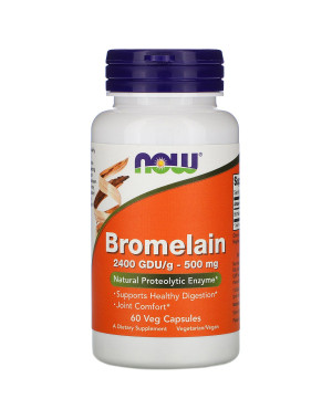 Bromelain, 500 mg, 60 Veg Capsules Now