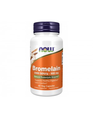 Bromelain 500 mg 60 Veg Capsules NOW Foods