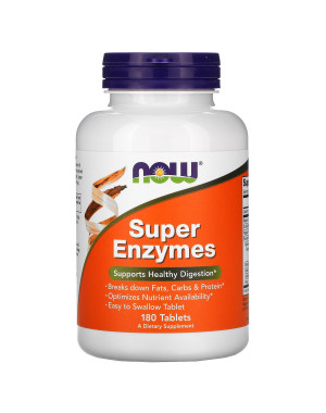 Super Enzymes, 180 Tablets Now