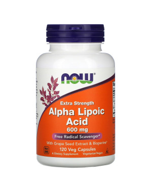 NOW Foods, Alpha Lipoic Acid, 600 mg, 120 Veg Capsules