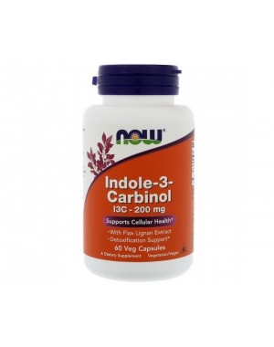 Indole 3 Carbinol with Lignans 200mg 60 veg caps NOW Foods