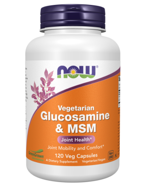 Glucosamine  MSM, 120 Veg Capsules Now foods