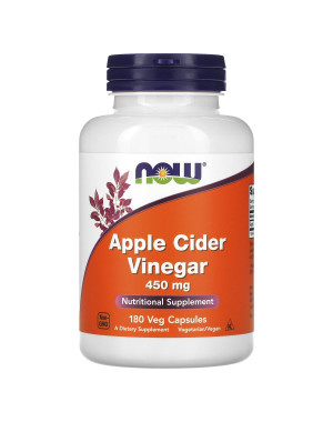Apple Cider Vinegar, 450 mg, 180 Veg Capsules Now