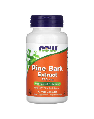 Pine Bark Extract, 240 mg, 90 Veg Capsules Now