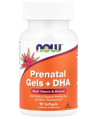 PRE-NATAL MULTI WITH DHA 90 SOFTGELS  Now foods