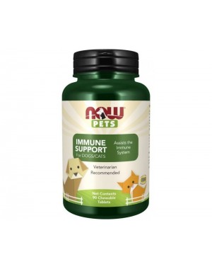 Immune Support  for Dogs & Cats  para cães e gatos 90 Chewables tabs NOW Pets