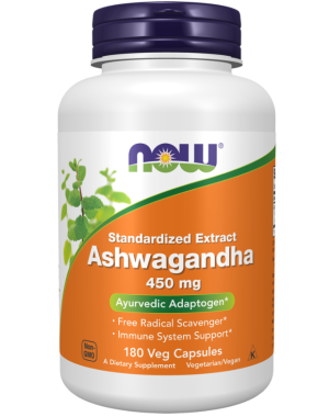 Ashwagandha, 450 mg, 180 Veg Capsules Now foods