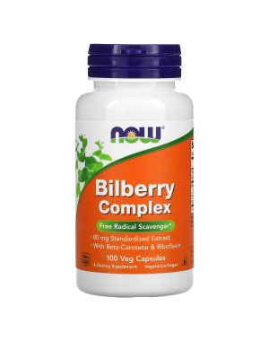 Bilberry Complex, 100 Veg Capsules Now
