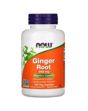 Ginger Root, 550 mg, 100 Veg Capsules