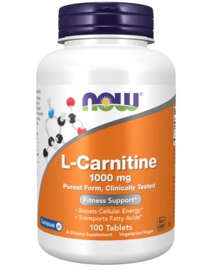 L-Carnitine, 1000 mg, 100 Tablets Now foods