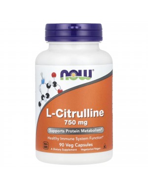 L-Citrulline 750 mg 90 Veg Capsules Now foods