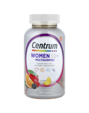 Centrum, Women 50+ Multigummies, Assorted Natural Fruit, 140 Gummies