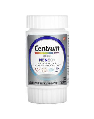 Centrum, Silver Men 50+, Complete Multivitamin, 100 Tablets