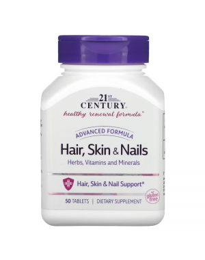 Advanced Formula Hair, Skin & Nails, 50 Tablets 21st Century