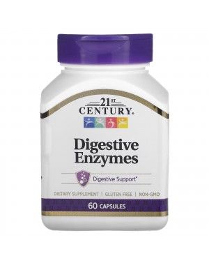 Digestive Enzymes, 60 Capsules 21st Century