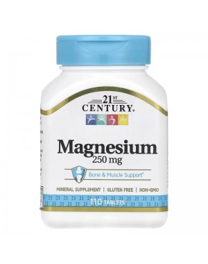 Magnesium, 250 mg, 110 Tablets