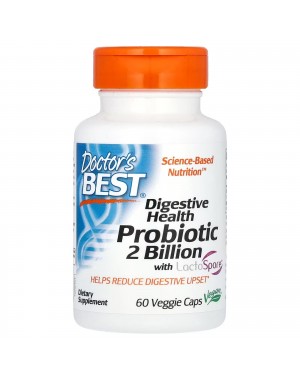 Digestive Health, Probiotic 2 Billion with LactoSpore, 133 mg , 60 Veggie Caps Doctor's Best
