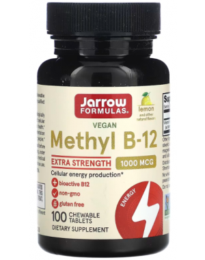 Methyl B-12, Extra Strength, Lemon, 1,000 mcg, 100 Chewable Tablets Lemon