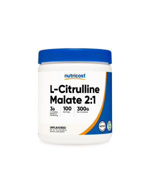 Nutricost, L-Citrulline Malate Powder 300 GMS Unflavored
