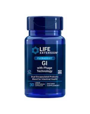 FLORASSIST® GI with Phage Technology 30 liq veg caps  LIFE Extension