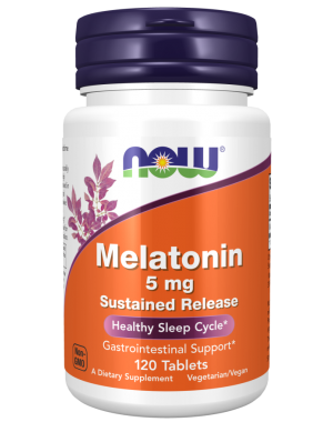 Melatonin 5 mg Sustained Release  120 Tablets NOW